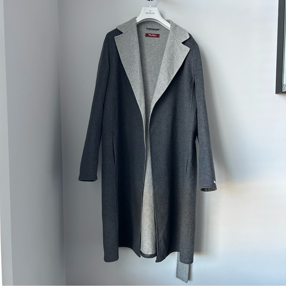 Weekend MaxMara Double Faced Wool Robe Coat - Picture 3 of 9